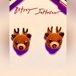 Betsey Johnson Rudolph the Reindeer Earrings